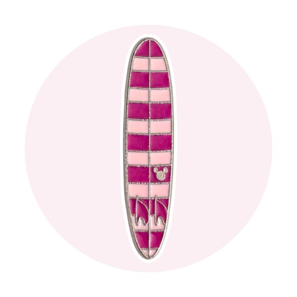 Alice in Wonderland Disney Pin: Cheshire Cat Surfboard - Picture 5 of 5